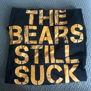 Black T-Shirt with Bold Yellow Text